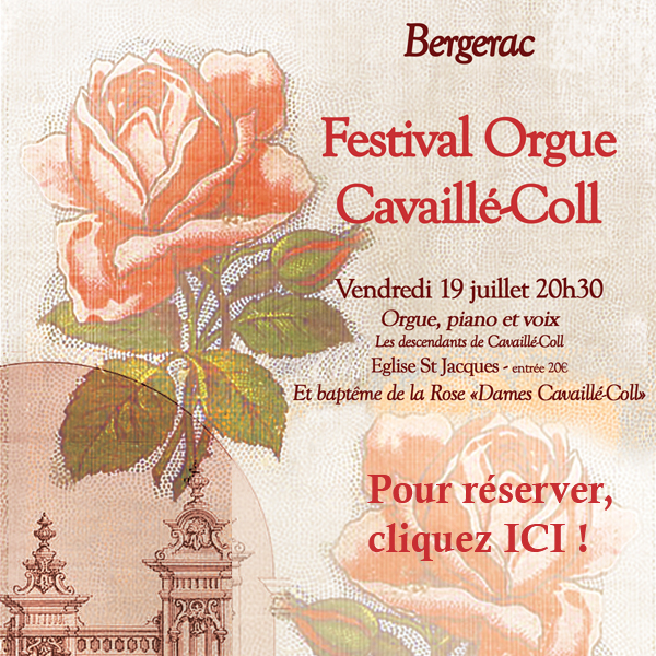 Inauguration de la Rose CAVAILLE-COLL vendredi 19 juillet 2024