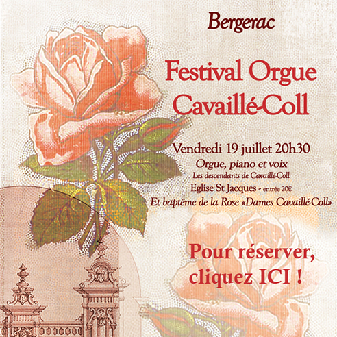 FESTIVAL « ORGUE CAVAILLE-COLL » 19 au 21 Juillet 2024