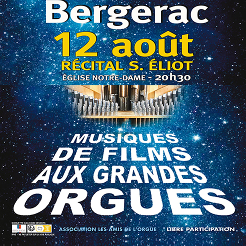 MUSIQUES DE FILM AUX GRANDES ORGUES 12 Août 2023